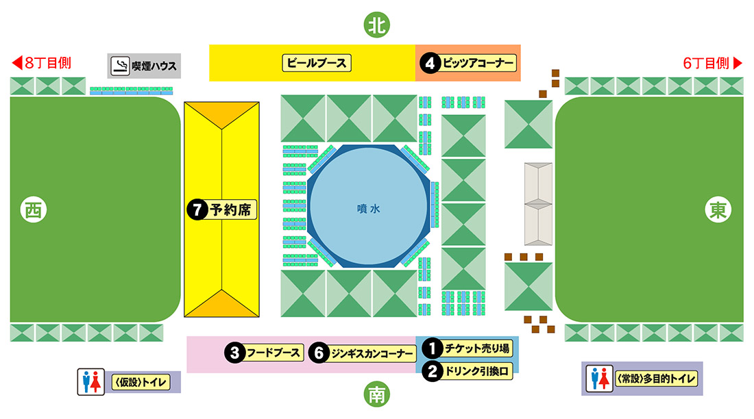 キリン一番搾りビアガーデン2025会場MAP